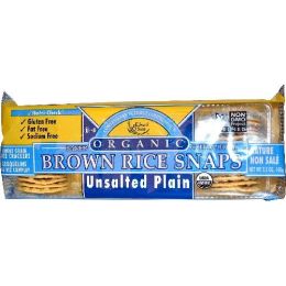 Edward & Sons Plain Unsalted Brown Rice Snaps (12x3.5 Oz)