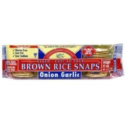 Edward & Sons Onion Garlic Fat Free Snaps (12x3.5 Oz)