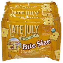 Late July Bite Size Cheddar Cheese Sack (4x8x1 Oz)