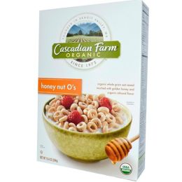 Cascadian Farm Honey Nut O's Cer (12x9.5OZ )