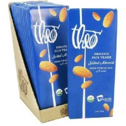 Theo Chocolate Mk Chocolate Slt Almond (12x3OZ )