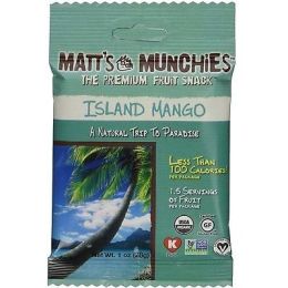 Matt's Munchies Organic Island Mango Fruit Snack  (12x1 OZ)