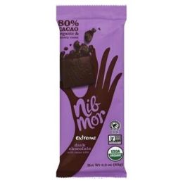 Nibmor Organic Extreme 80% Dark Chocolate  (12x2.2 OZ)