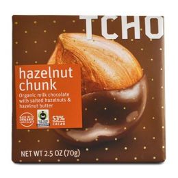 Tcho Hazelnut Milk Chocolate Bar (12x2.5 OZ)