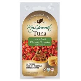 My Gourmet Tuna, Jalapeno & Chunky Tomato with Crackers (12x3.5 OZ)
