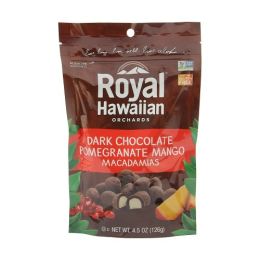 Royal Hawaiian Orchards Dark Chocolate Pomegranate Mango Macadamias (6X4.5 OZ)