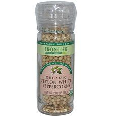 Frontier Organic Ceylon White Peppercorns (6x2.08Oz)