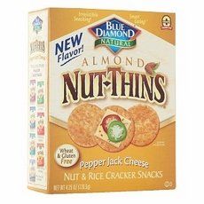 Blue Diamond Nut Thins Pepperjack Cheese Crackers (12x4.25Oz)