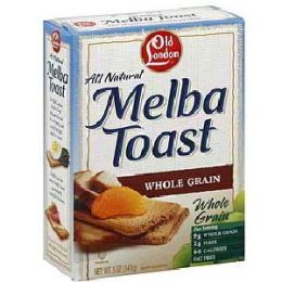 Old London Whole Grain MeLba Snacks (12x5.25Oz)