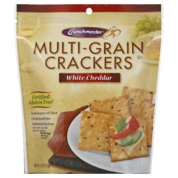 Crunchmaster Multi-Grain White Cheddar Crackers (12x4.5 Oz)